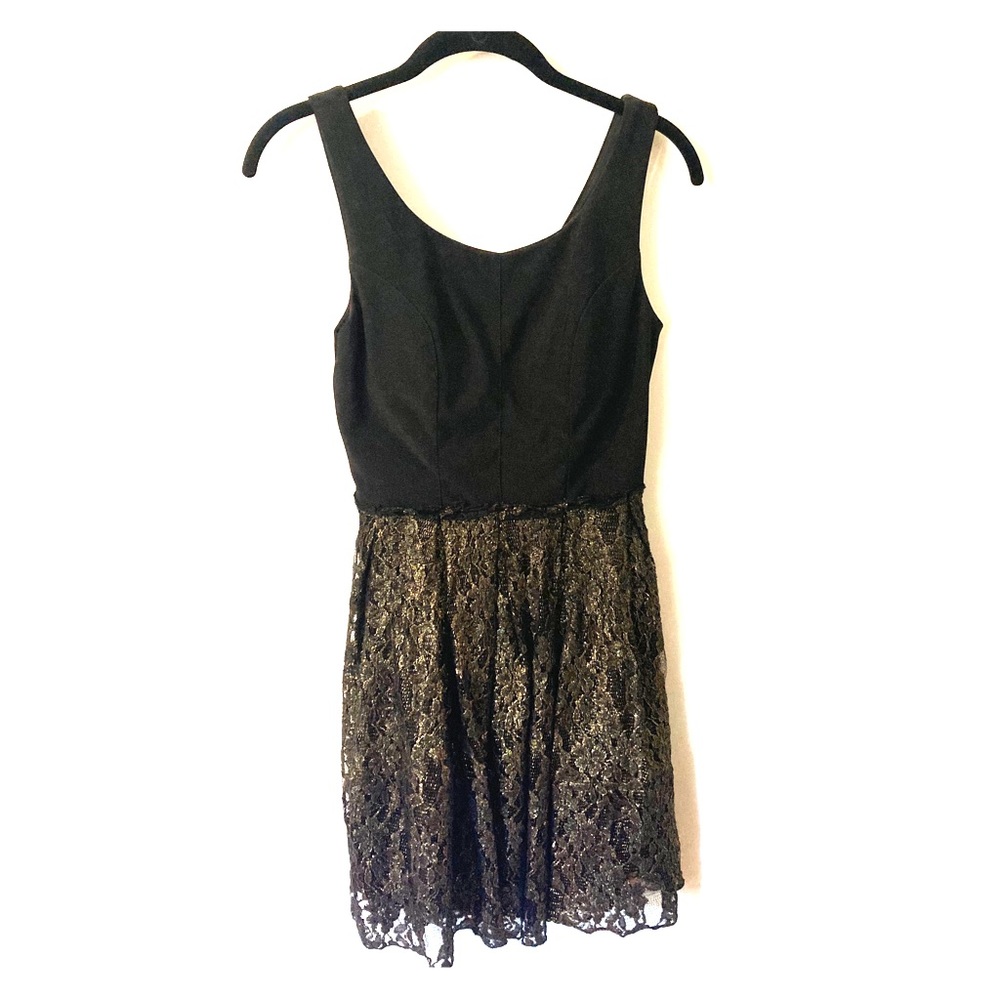 Black/gold Emerald Sundae dress